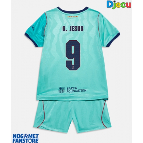 Barcelona Gabriel Jesus #9 Rezervni Dres za djecu 2026-27 Kratak Rukav (+ Kratke hlače)